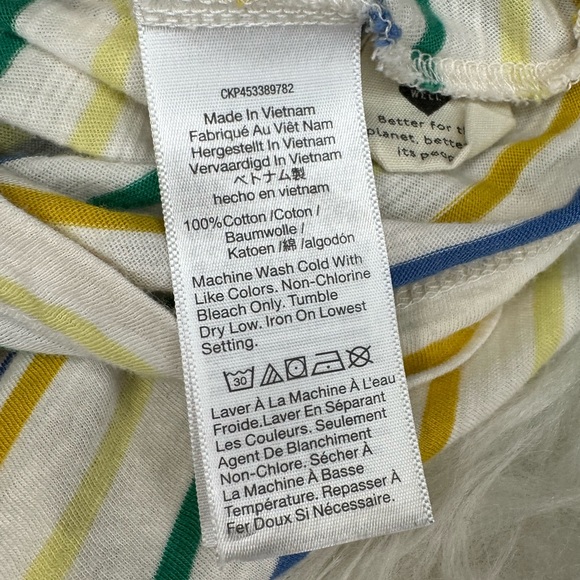 Madewell Striped V-neck Tee - Picture 5 of 6